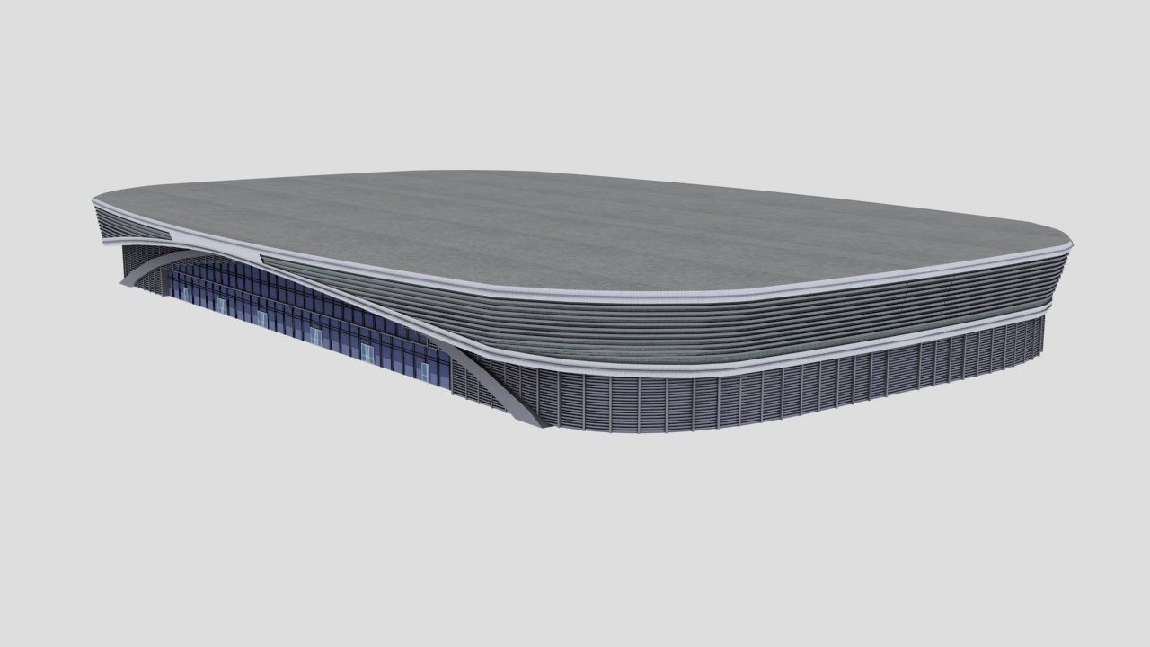 Stadium Adler-arena Low-poly 3D model_2