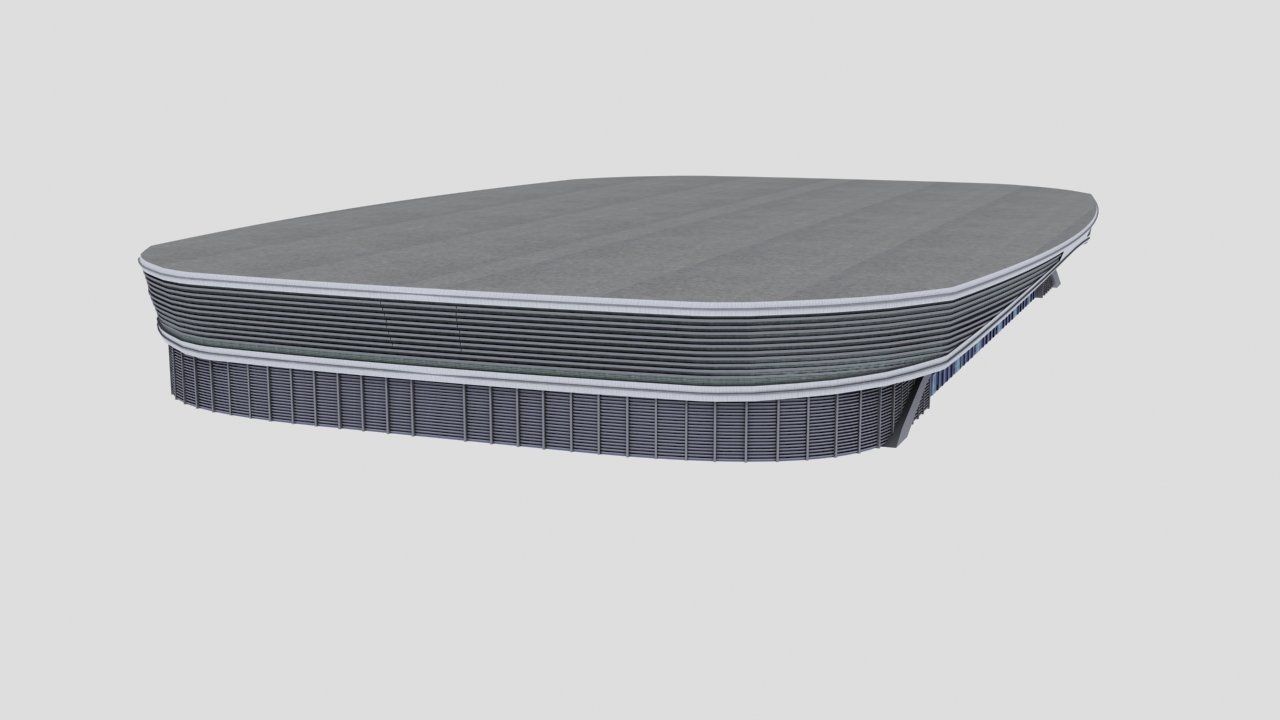 Stadium Adler-arena Low-poly 3D model_3