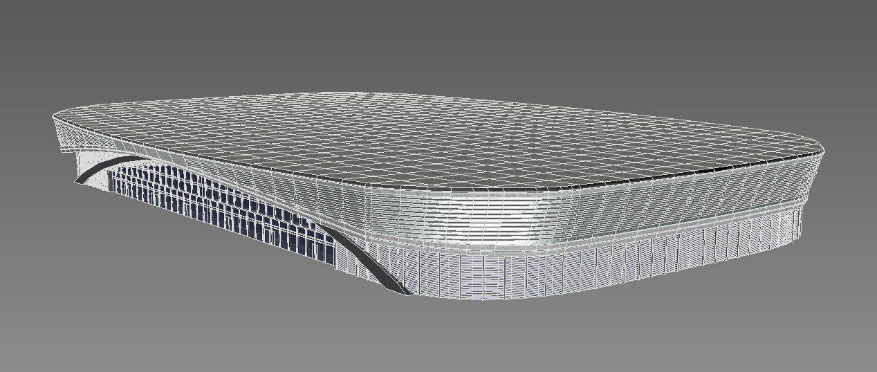 Stadium Adler-arena Low-poly 3D model_4