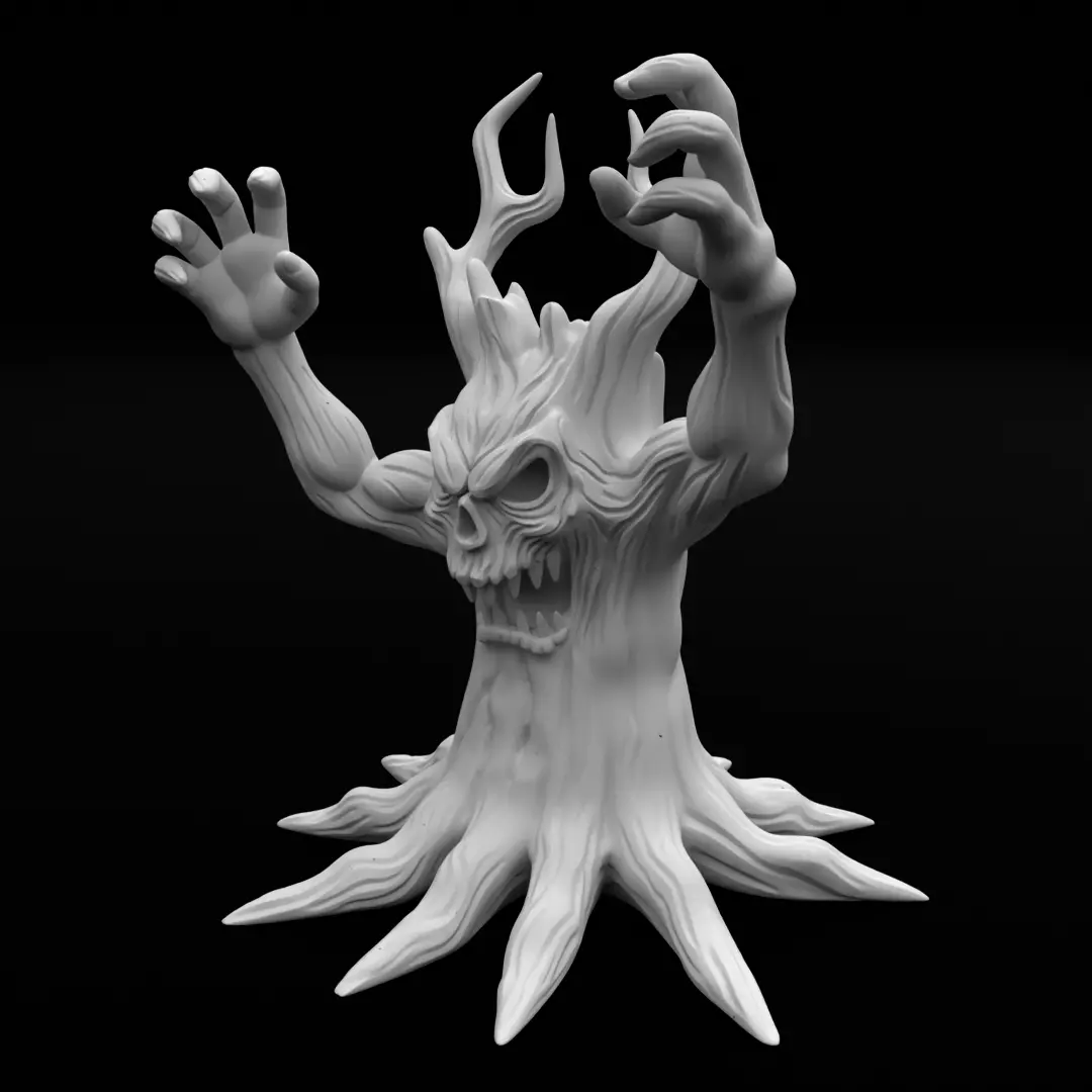 Halloween Tree Monster - 3D Print Model 3D print model_2
