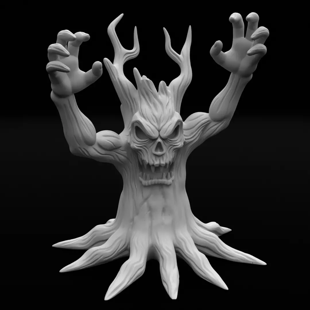 Halloween Tree Monster - 3D Print Model 3D print model_1