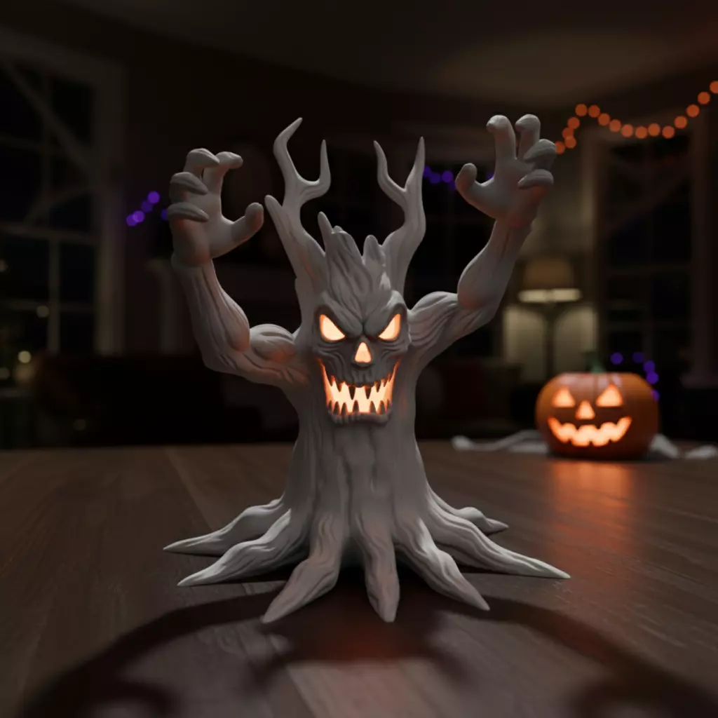 Halloween Tree Monster - 3D Print Model 3D print model_0