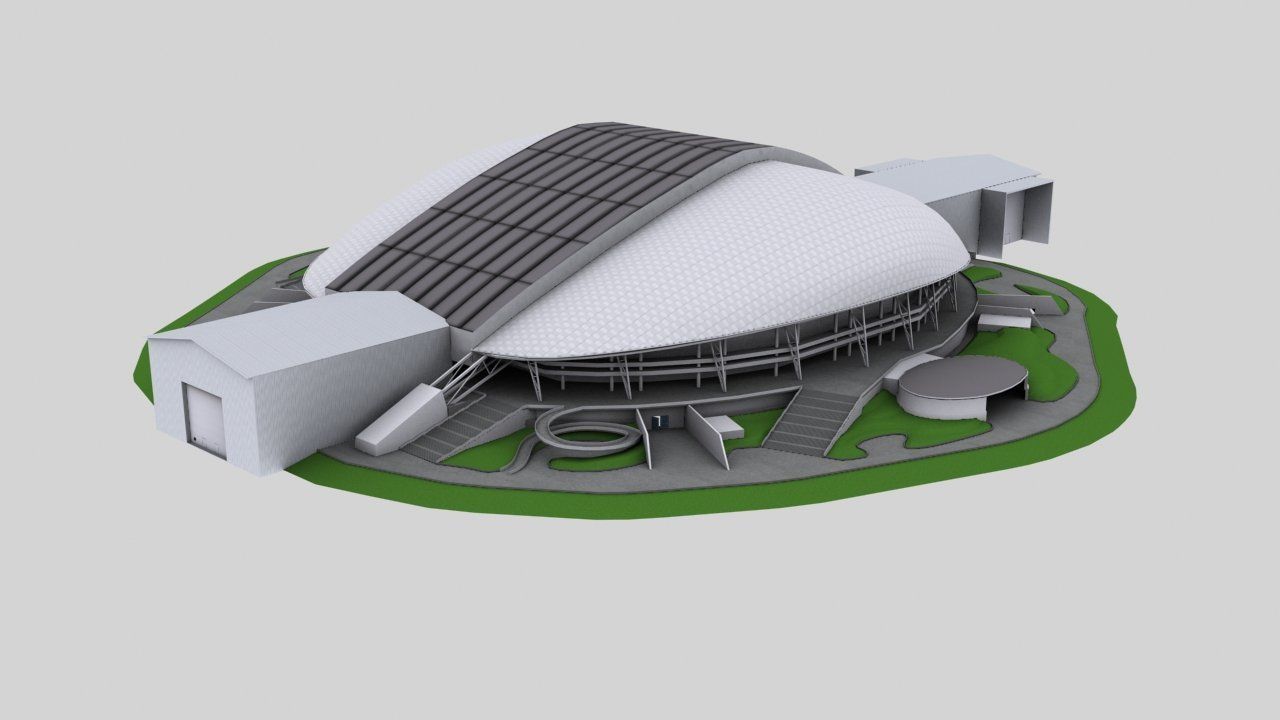 Stadium Fisht Low-poly 3D model_3