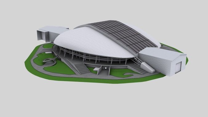 Stadium Fisht Low-poly 3D model