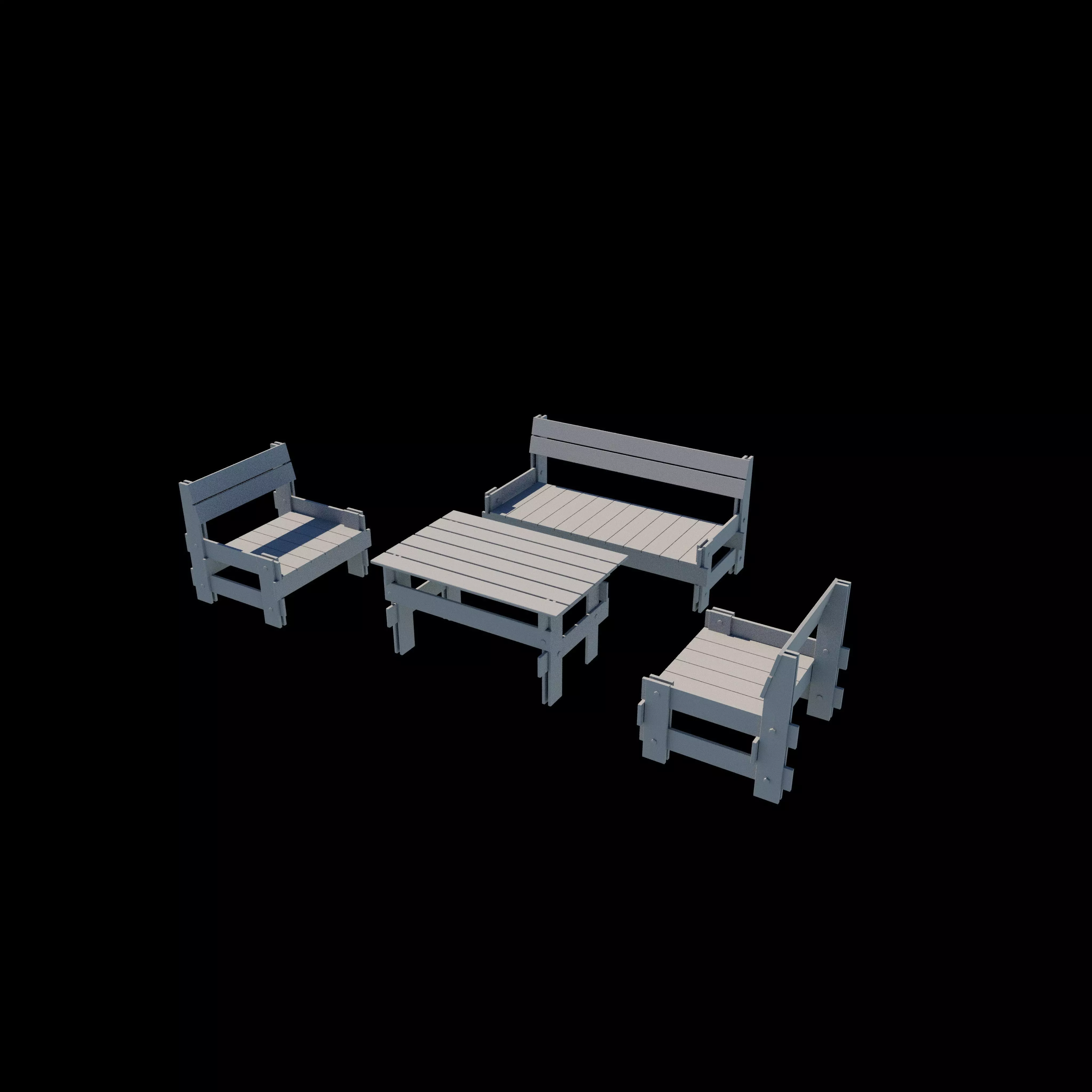 Garden Furniture 3D model_16