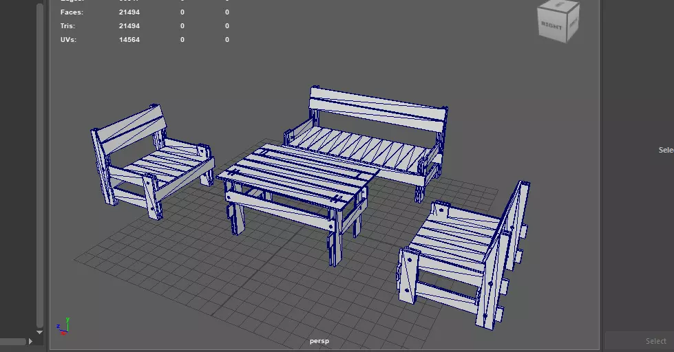 Garden Furniture 3D model_13
