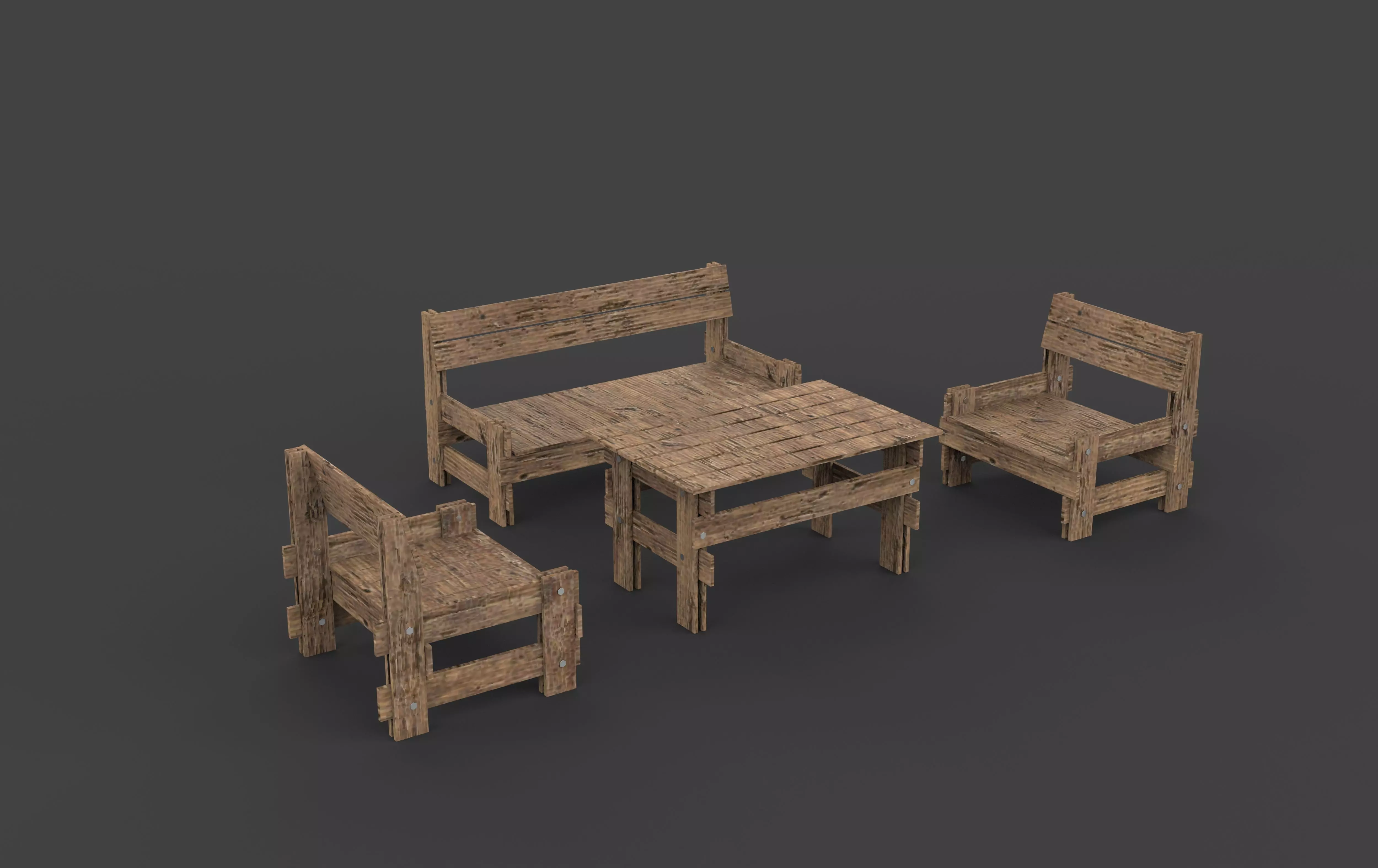 Garden Furniture 3D model_7