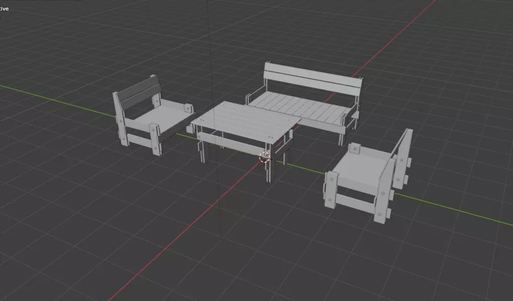 Garden Furniture 3D model_14