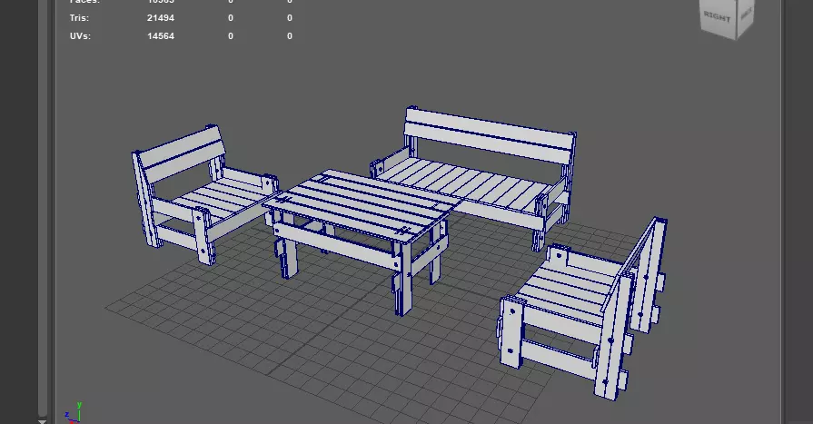 Garden Furniture 3D model_15