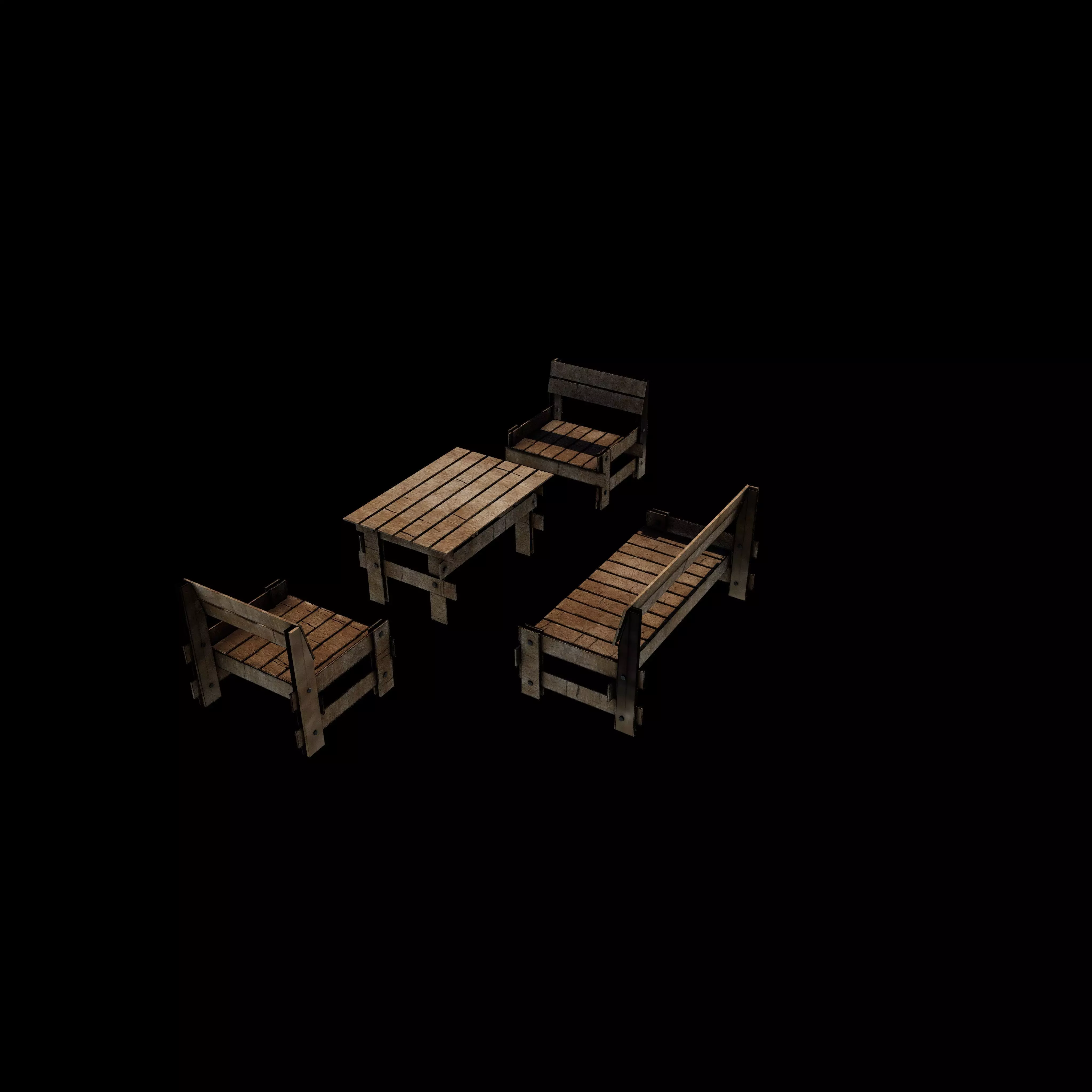 Garden Furniture 3D model_5