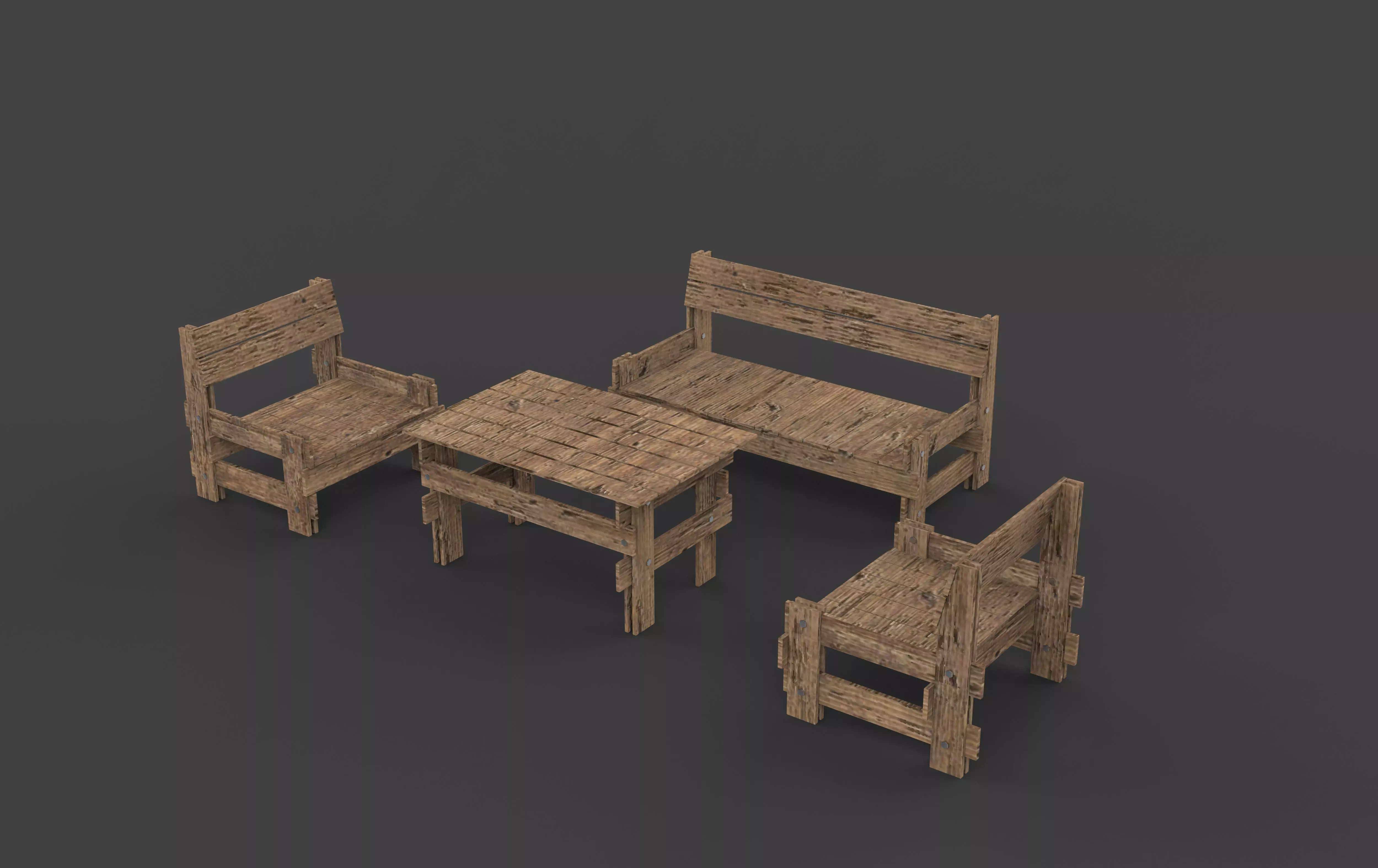 Garden Furniture 3D model_6