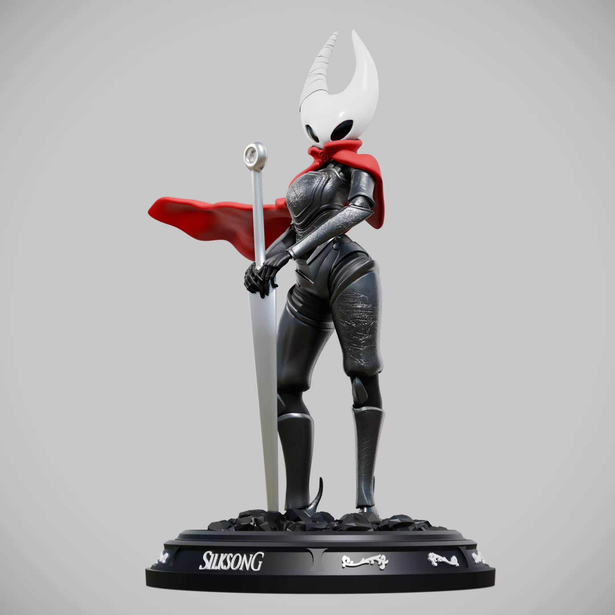 Hornet SilkSong - Hollow knight Fanart 3D print model_4