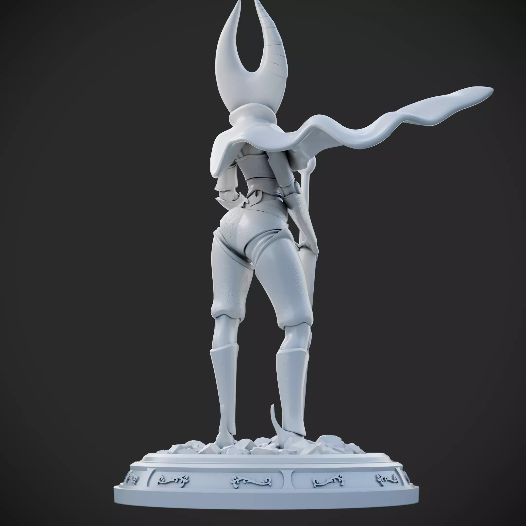 Hornet SilkSong - Hollow knight Fanart 3D print model_7