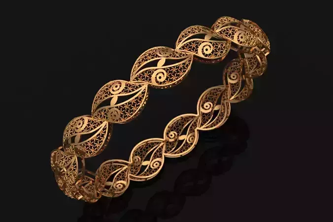 1218 Aurora Loop Bangle 8gm