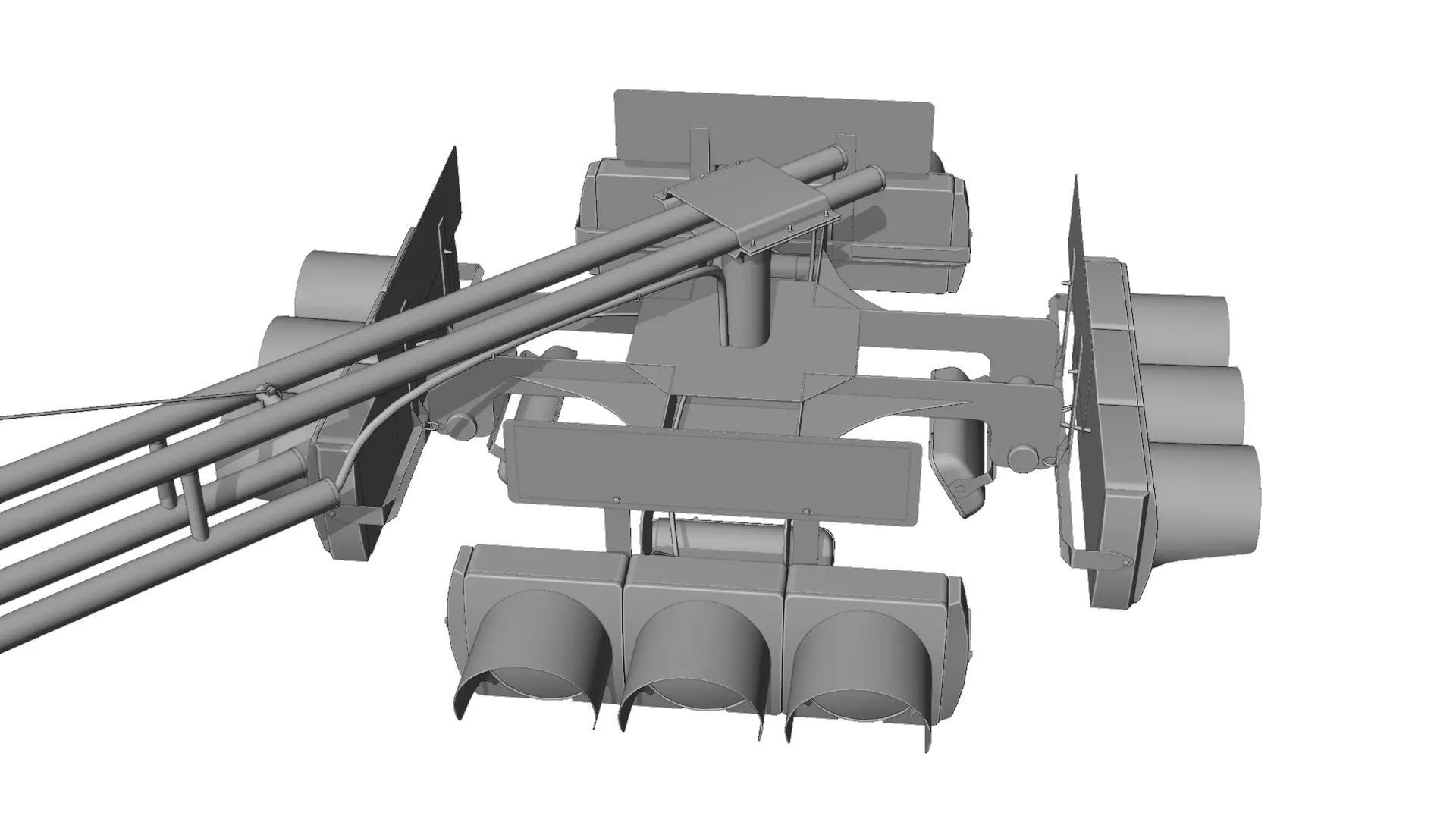 Traffic Light Intersection 3D model_12