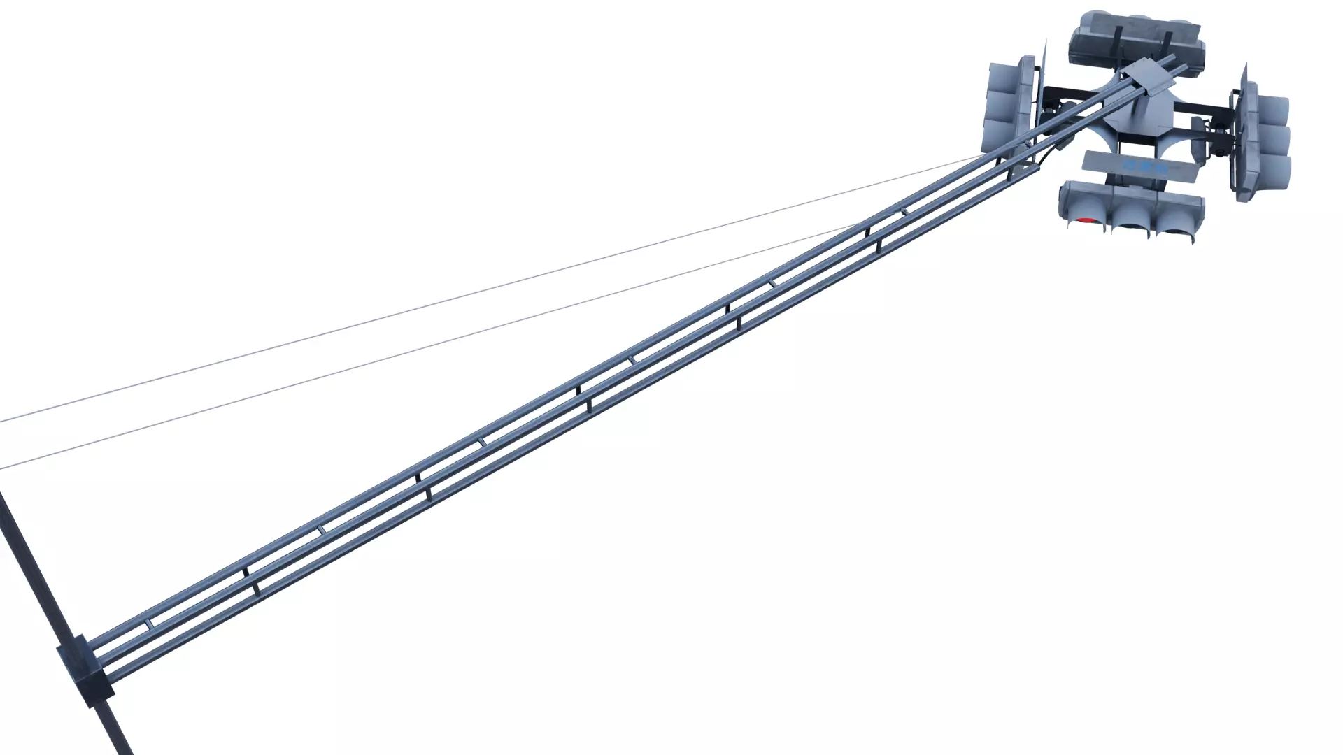 Traffic Light Intersection 3D model_9