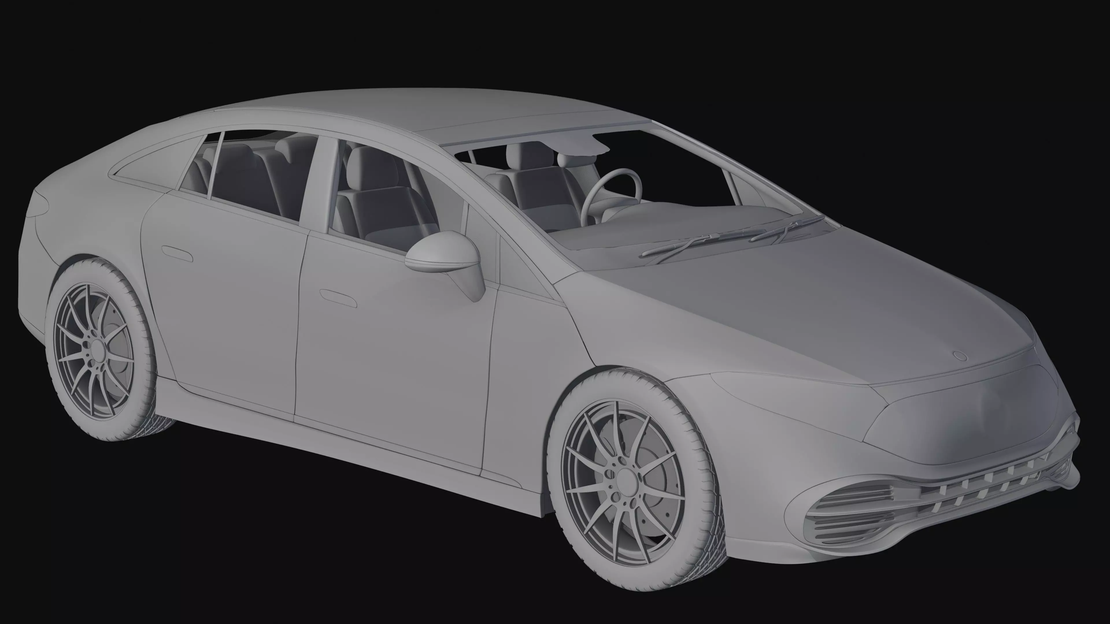 Mercedes Benz EQS 2021 Free 3D model_20