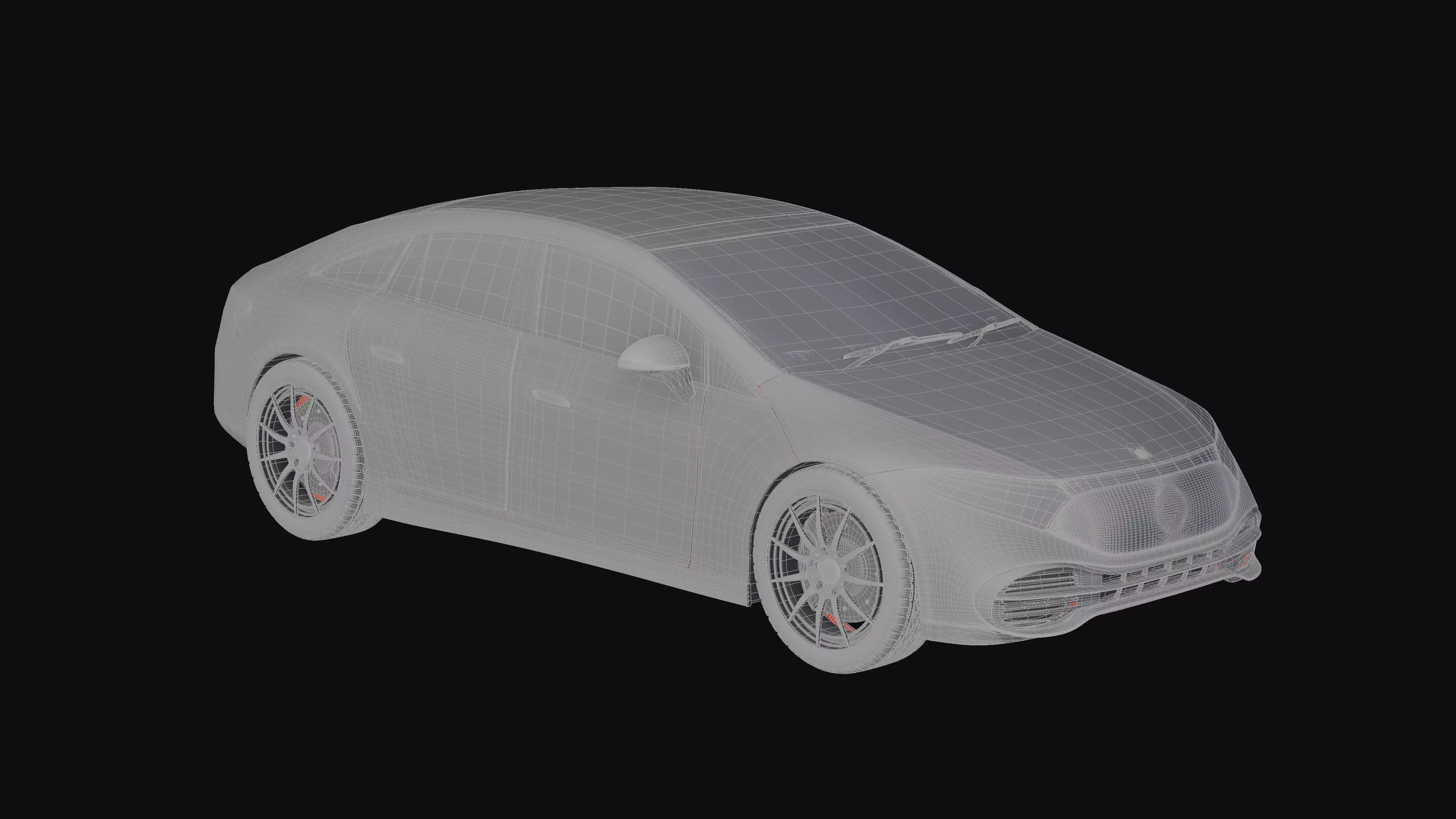 Mercedes Benz EQS 2021 Free 3D model_11