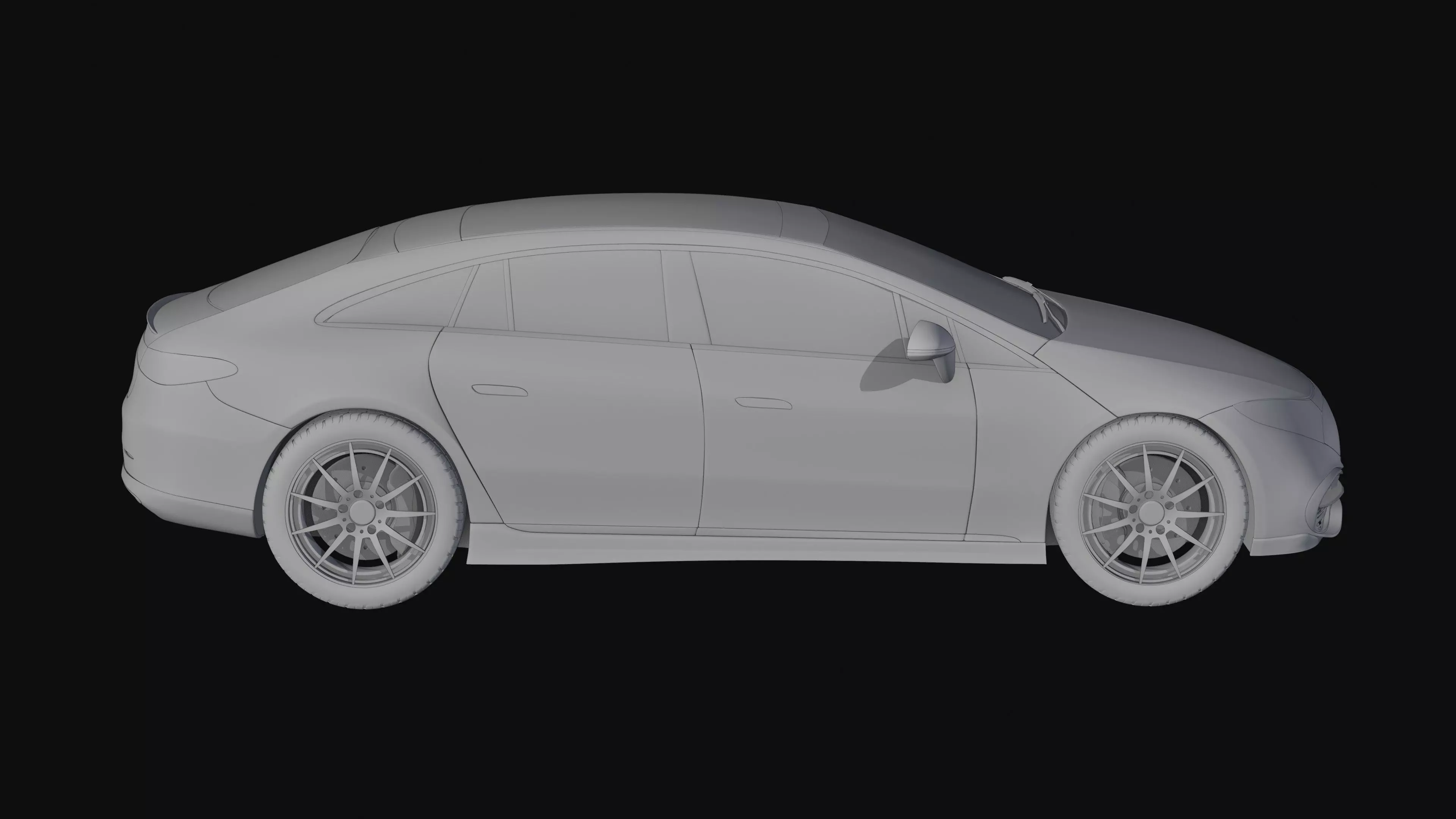 Mercedes Benz EQS 2021 Free 3D model_13