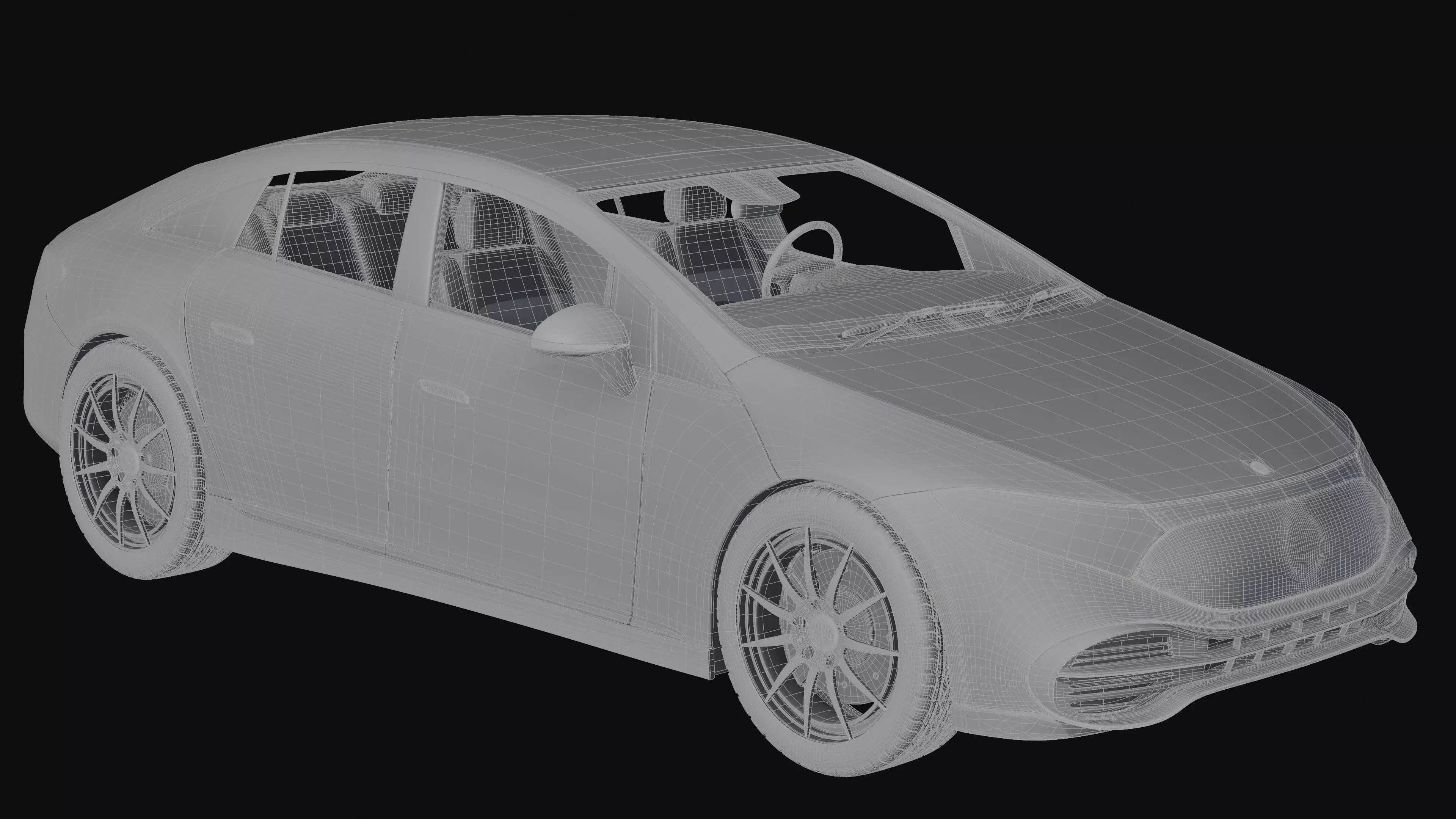 Mercedes Benz EQS 2021 Free 3D model_21