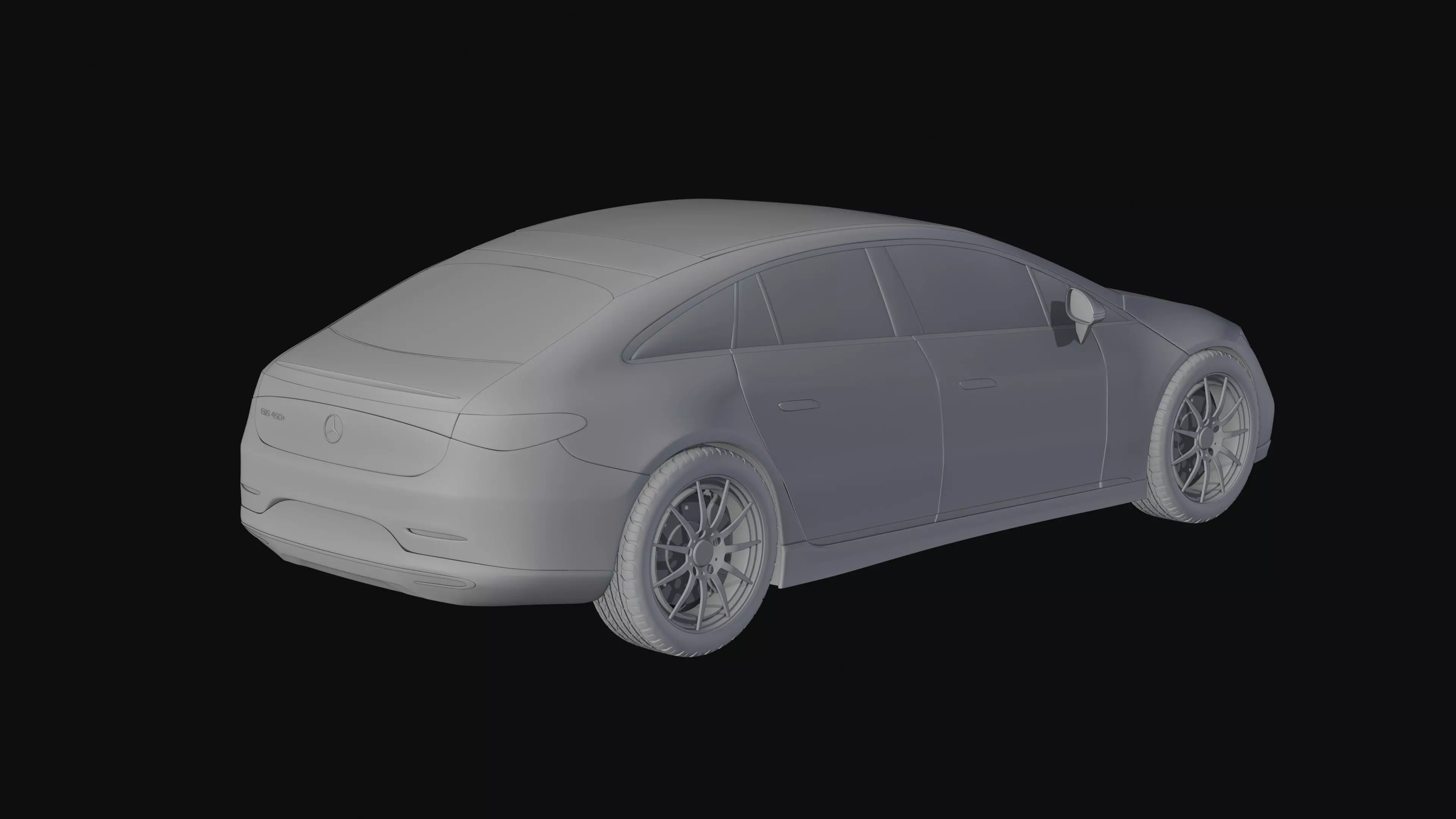 Mercedes Benz EQS 2021 Free 3D model_14