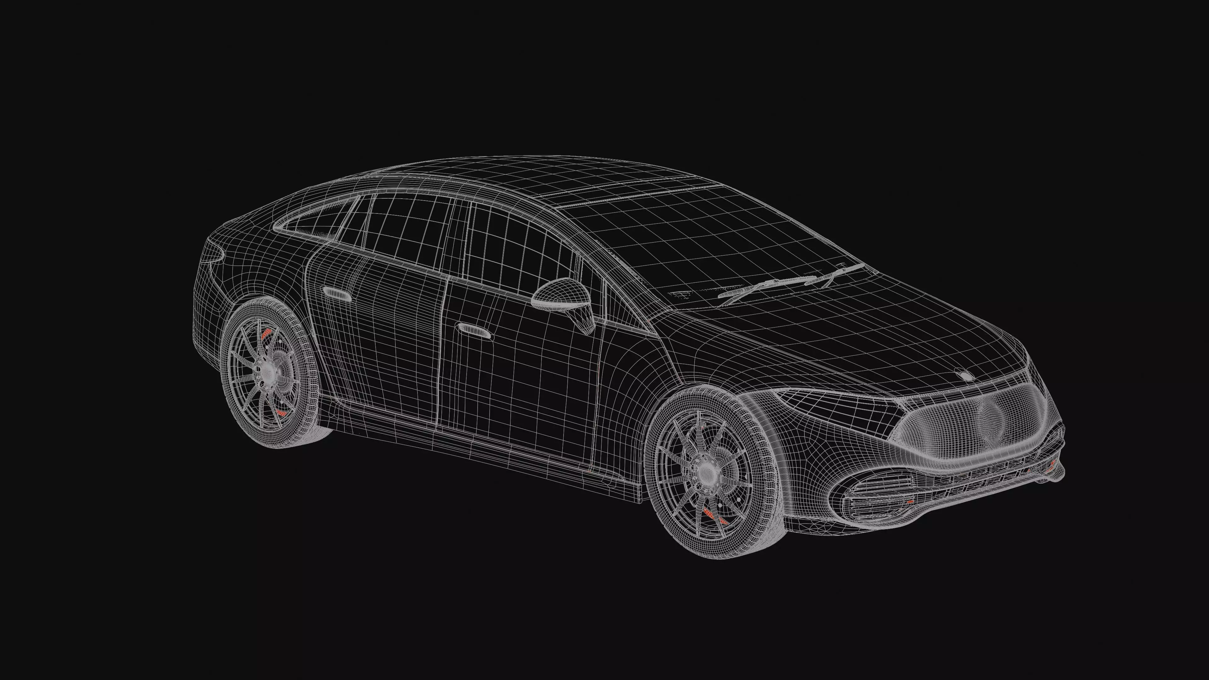 Mercedes Benz EQS 2021 Free 3D model_12