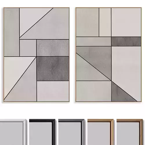 Abstract Painting Frame set