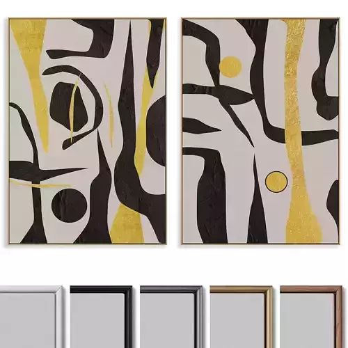 Abstract Painting Frame set