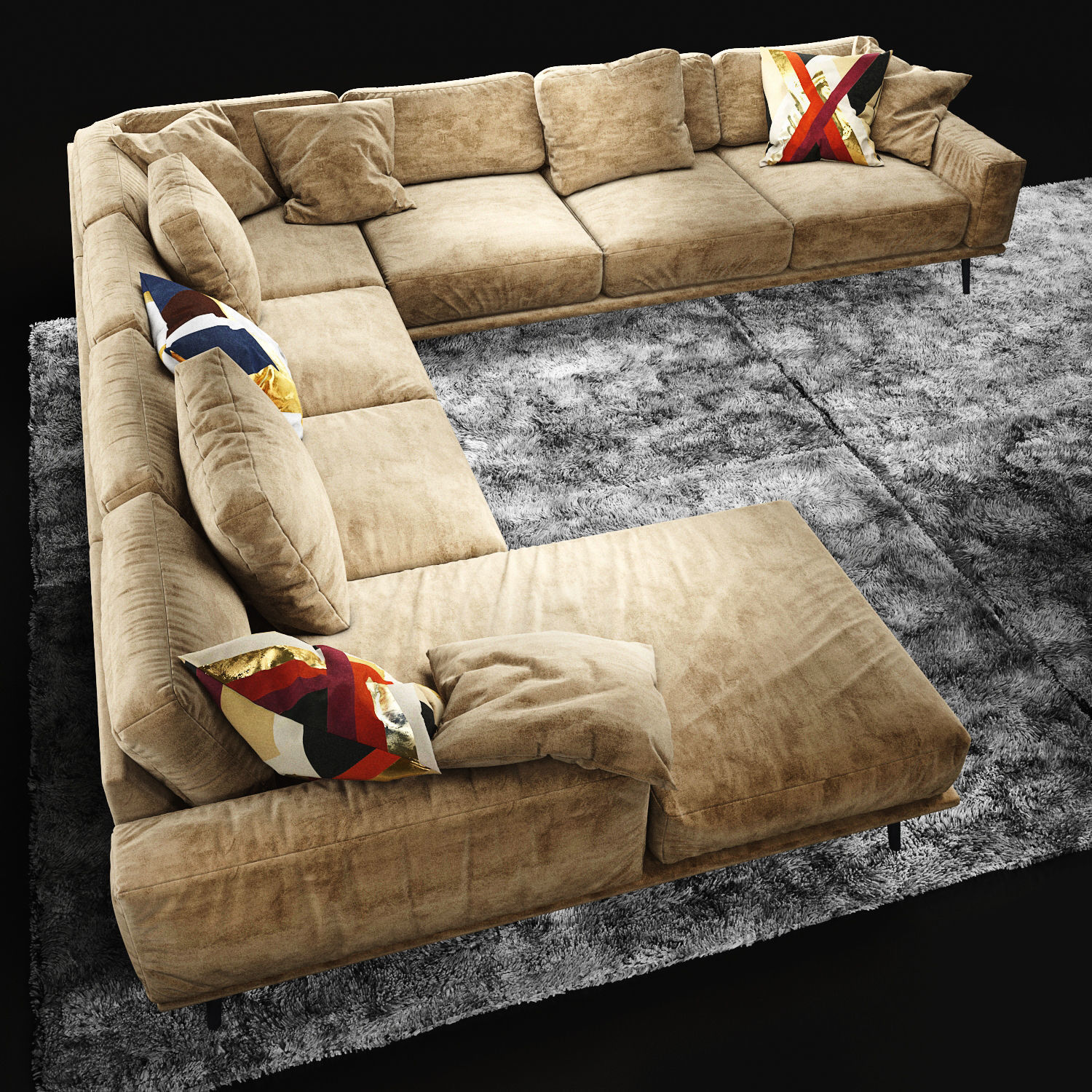 Sofa BoConcept Carlton 3D model_10