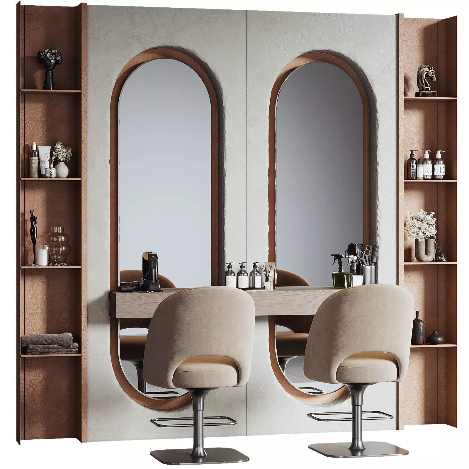 Beauty Salon Barber Shop 04 3D model