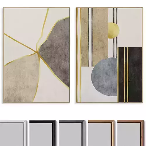 Abstract Painting Frame set