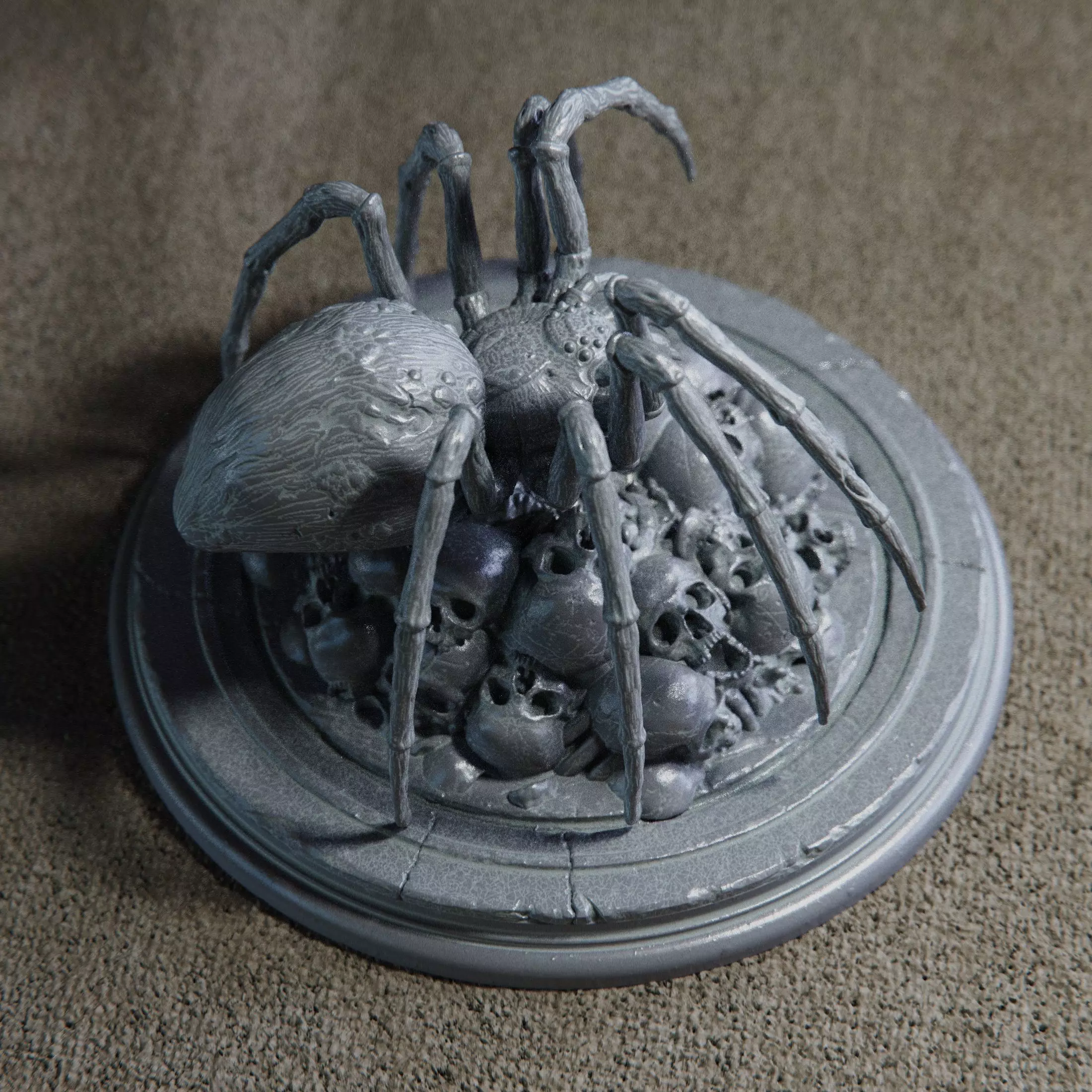 Spider Skull Pile 3D print model_2