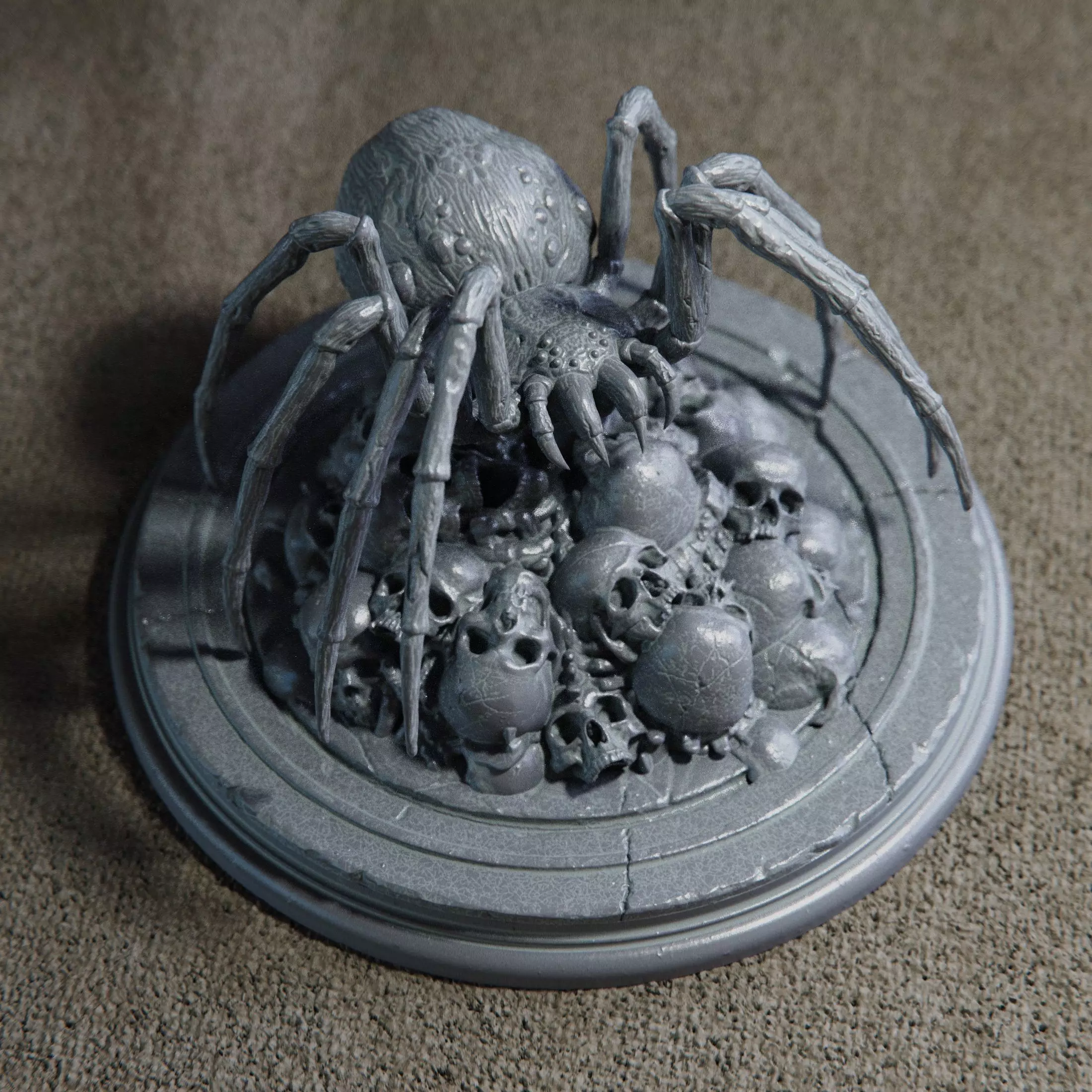 Spider Skull Pile 3D print model_1