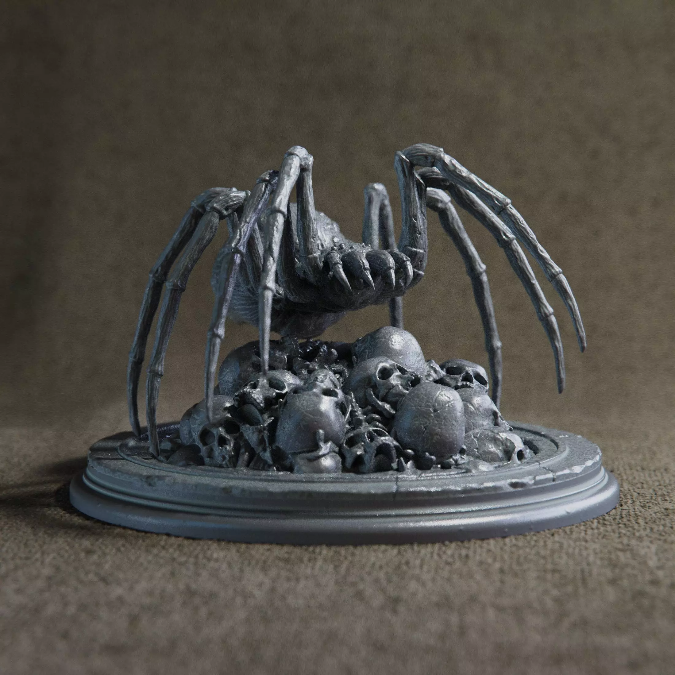 Spider Skull Pile 3D print model_0