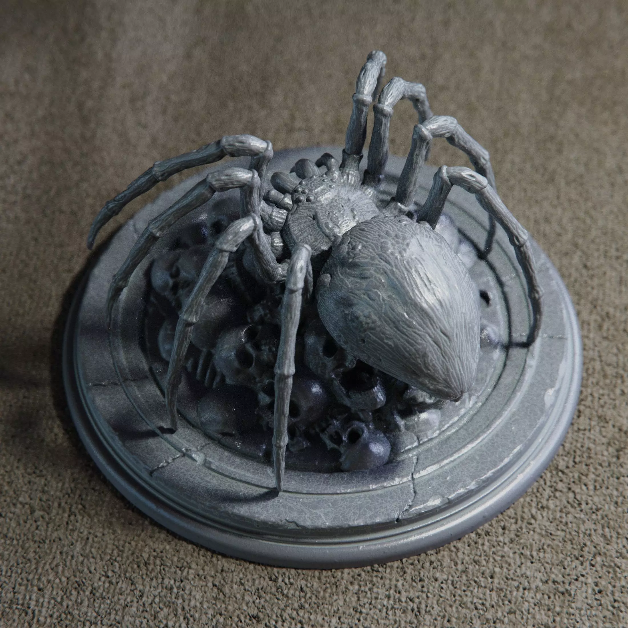 Spider Skull Pile 3D print model_3