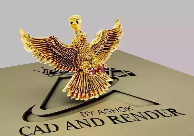 EAGLE -2 PENDANT 3D print model