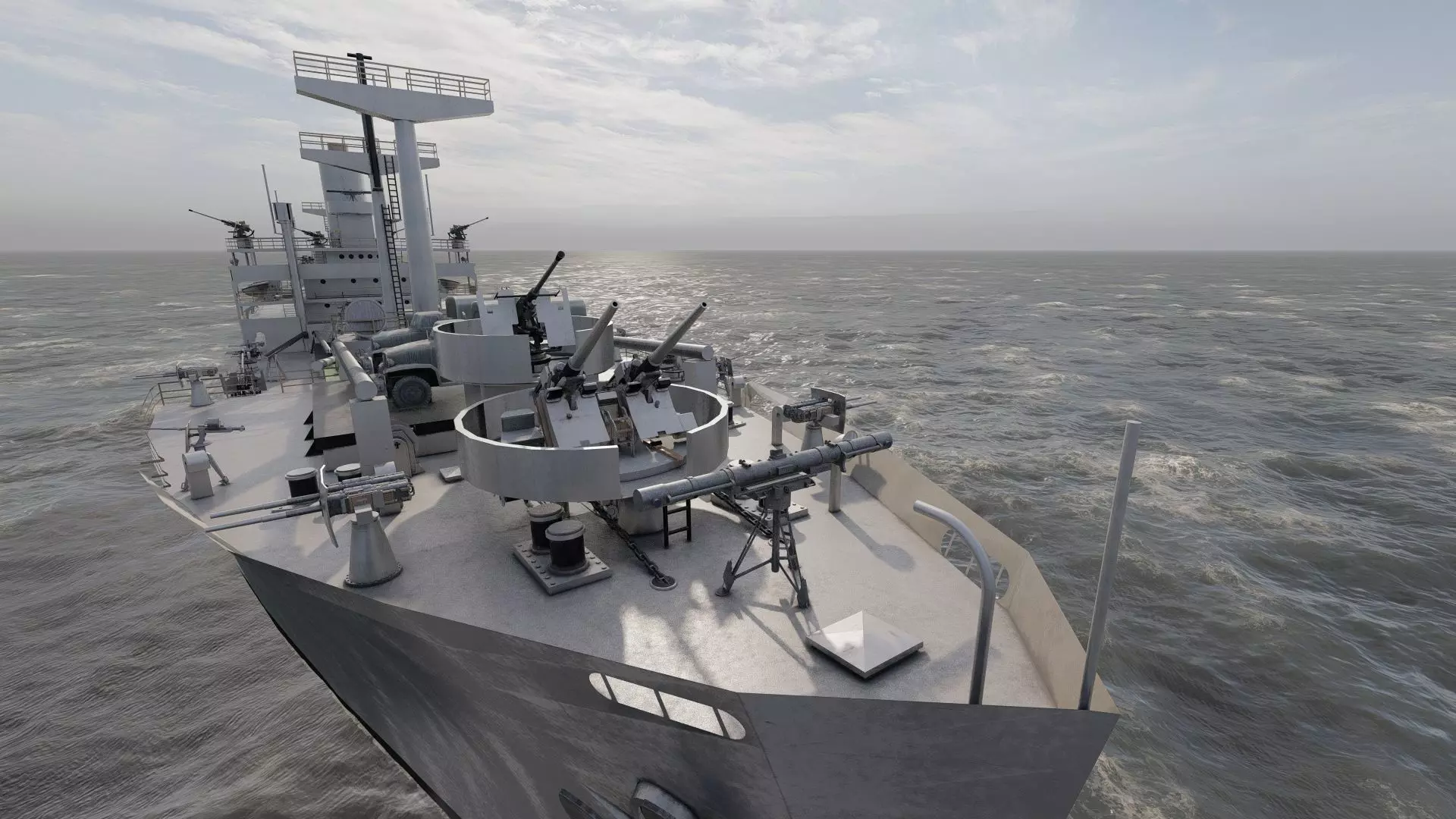 WW2 US NAVY LIBERTY CLASS CARGO SHIP 3D model_24