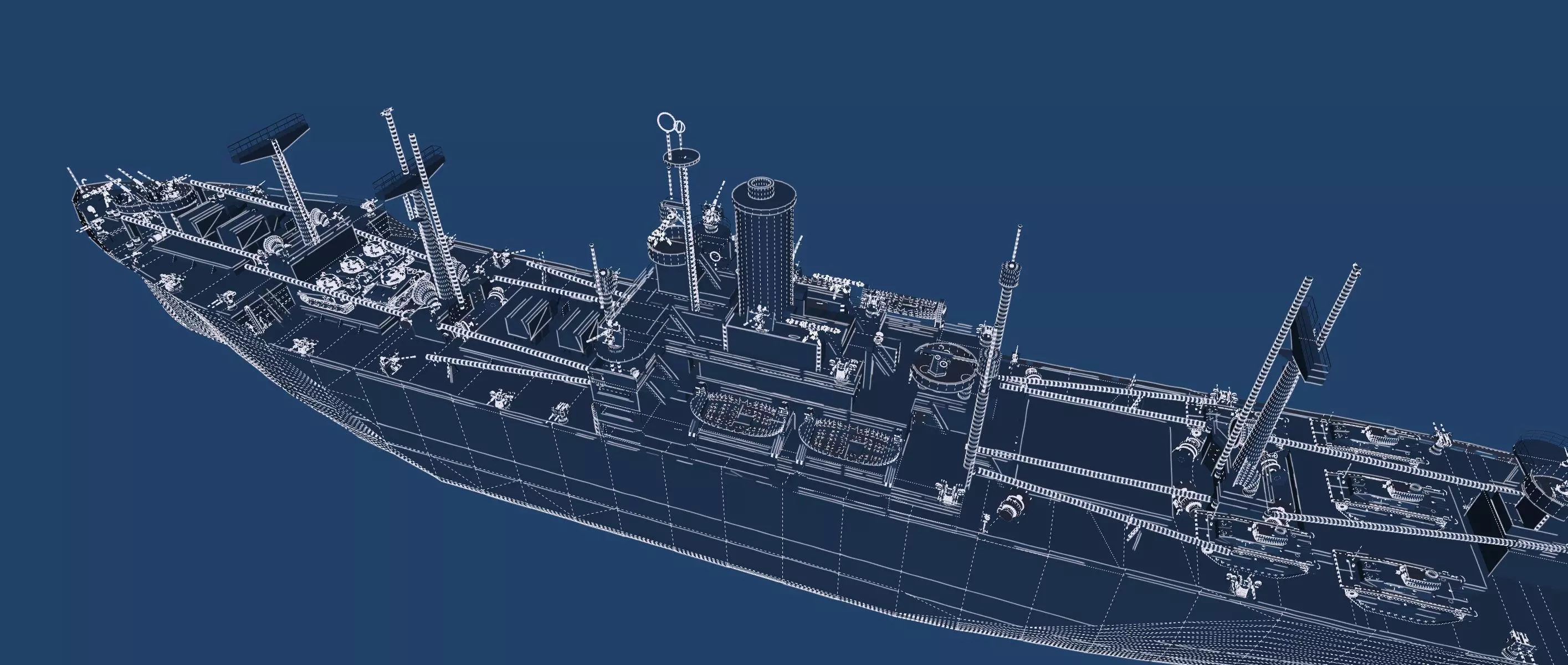 WW2 US NAVY LIBERTY CLASS CARGO SHIP 3D model_52