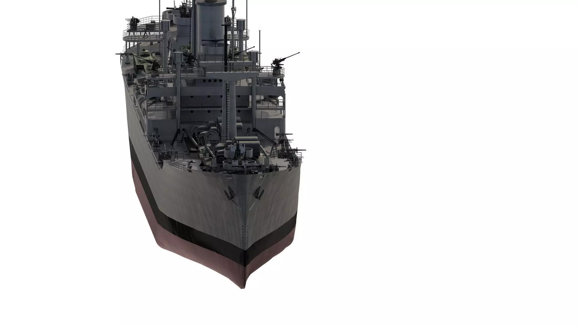 WW2 US NAVY LIBERTY CLASS CARGO SHIP 3D model_2