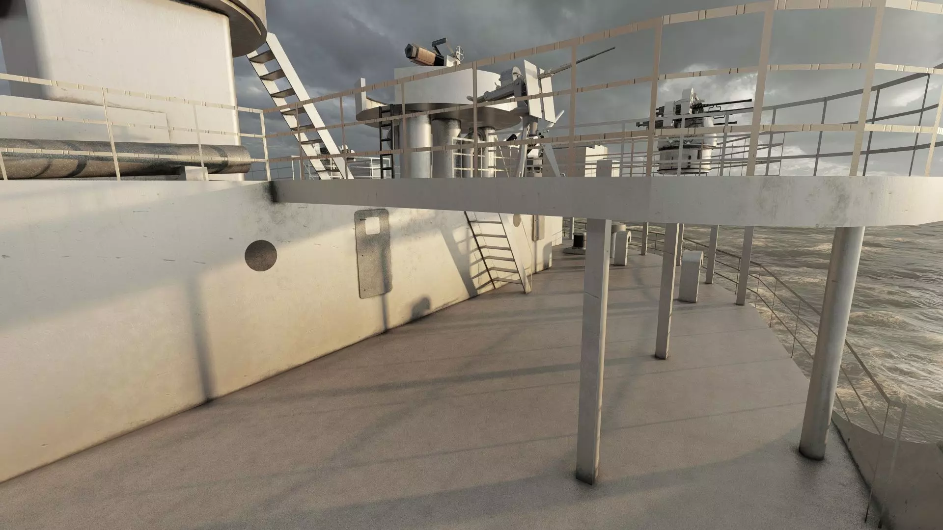 WW2 US NAVY LIBERTY CLASS CARGO SHIP 3D model_38