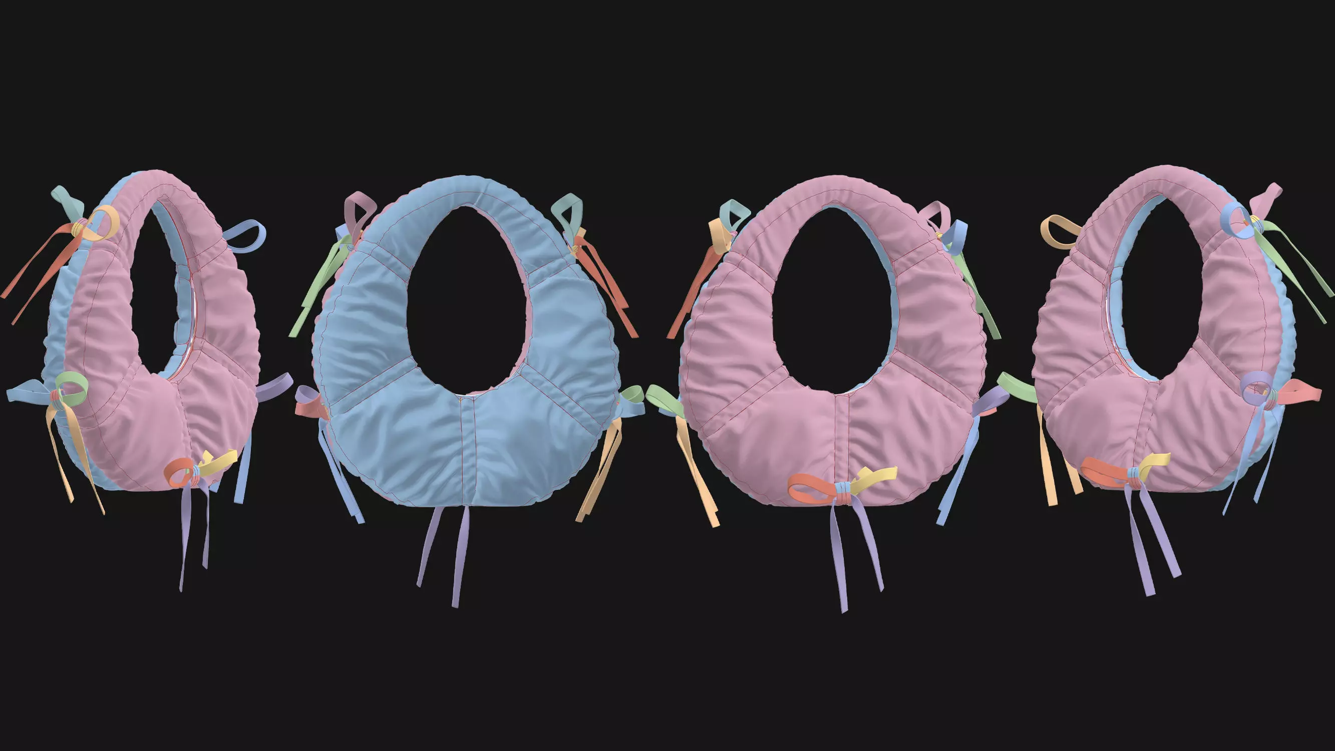 5 Female Bag Collection 3D model_14