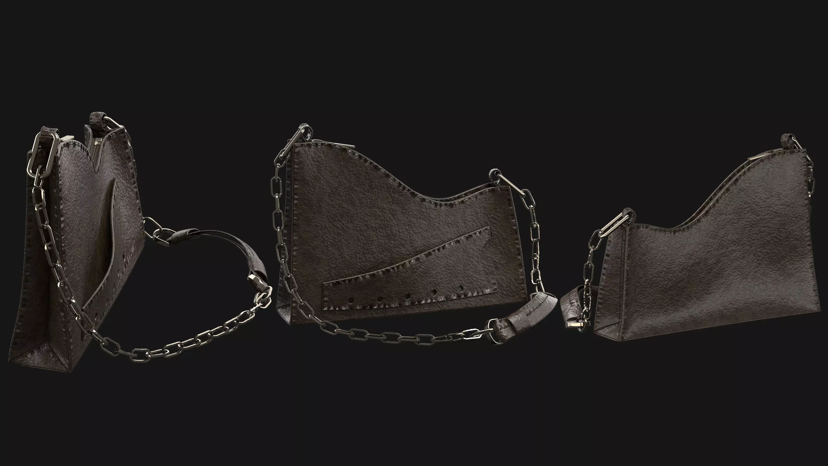 5 Female Bag Collection 3D model_4