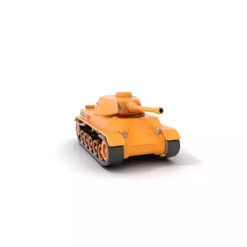 Golden Sherman Tank model pack Low-poly 3D model