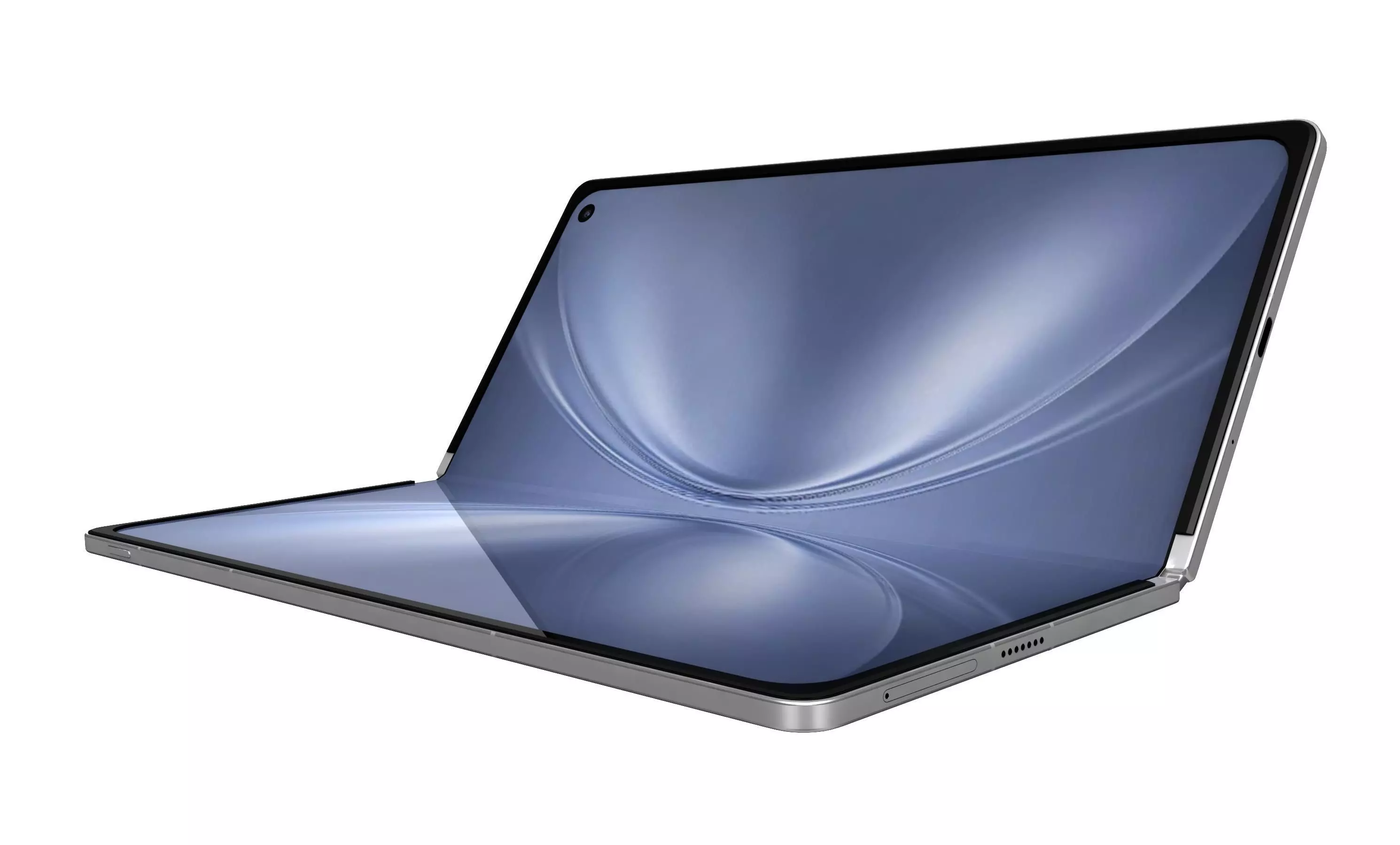 Vivo X Fold 5 White 3D model_1