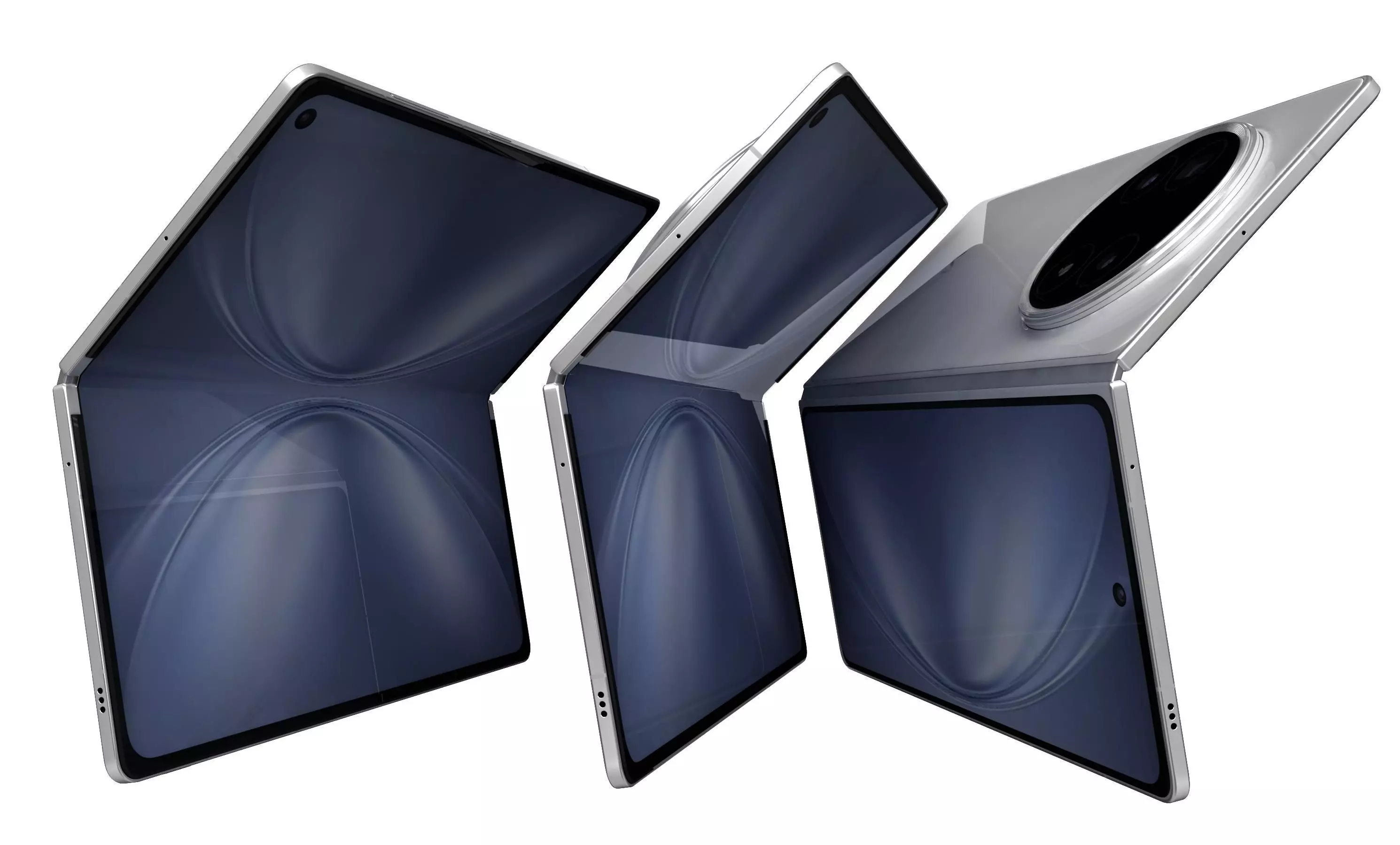 Vivo X Fold 5 White 3D model_10