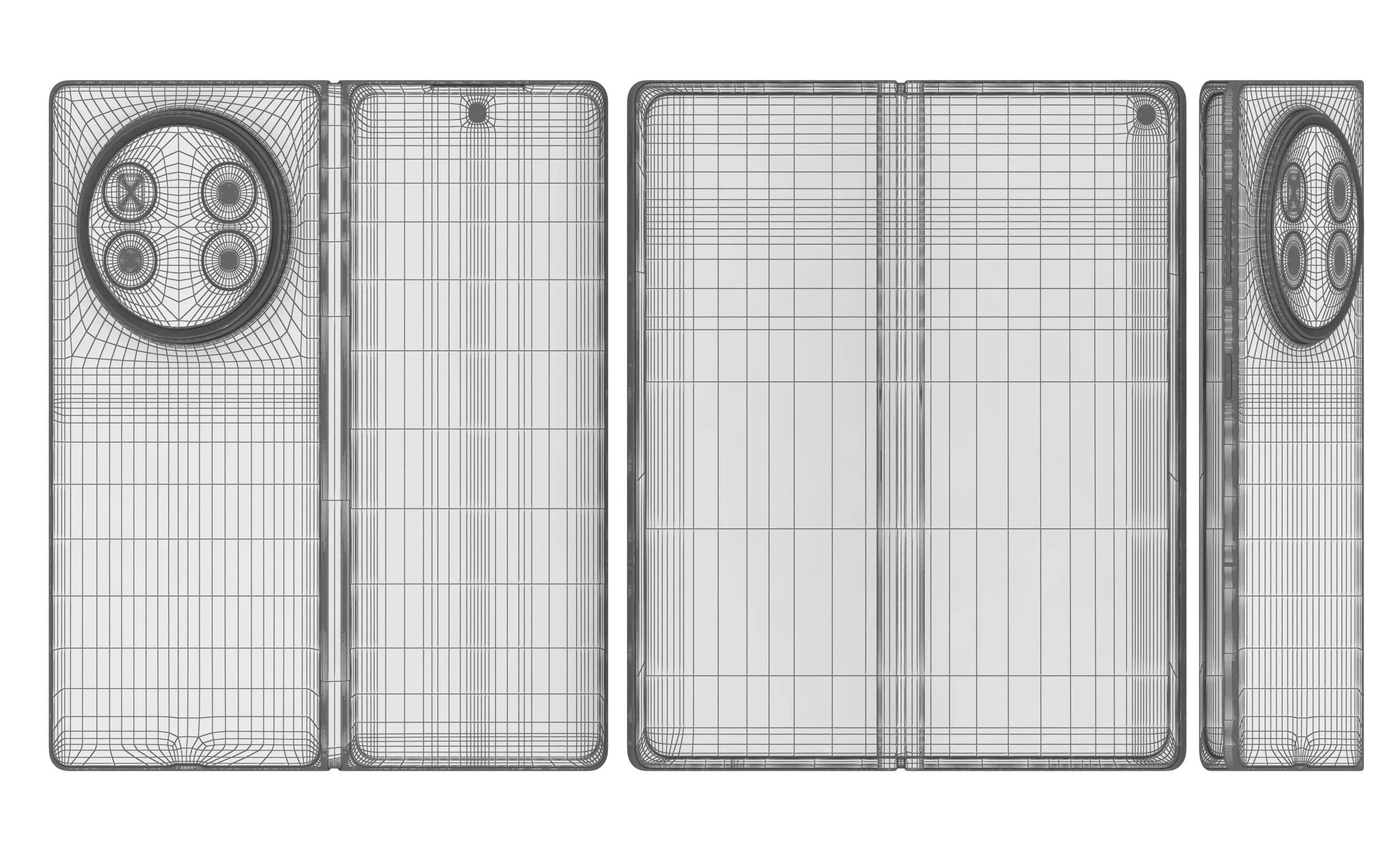 Vivo X Fold 5 White 3D model_32