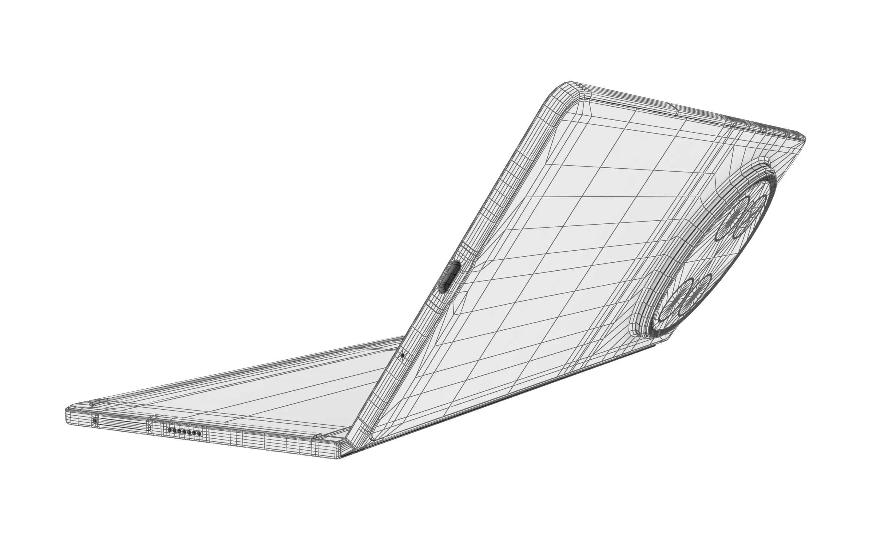 Vivo X Fold 5 White 3D model_18