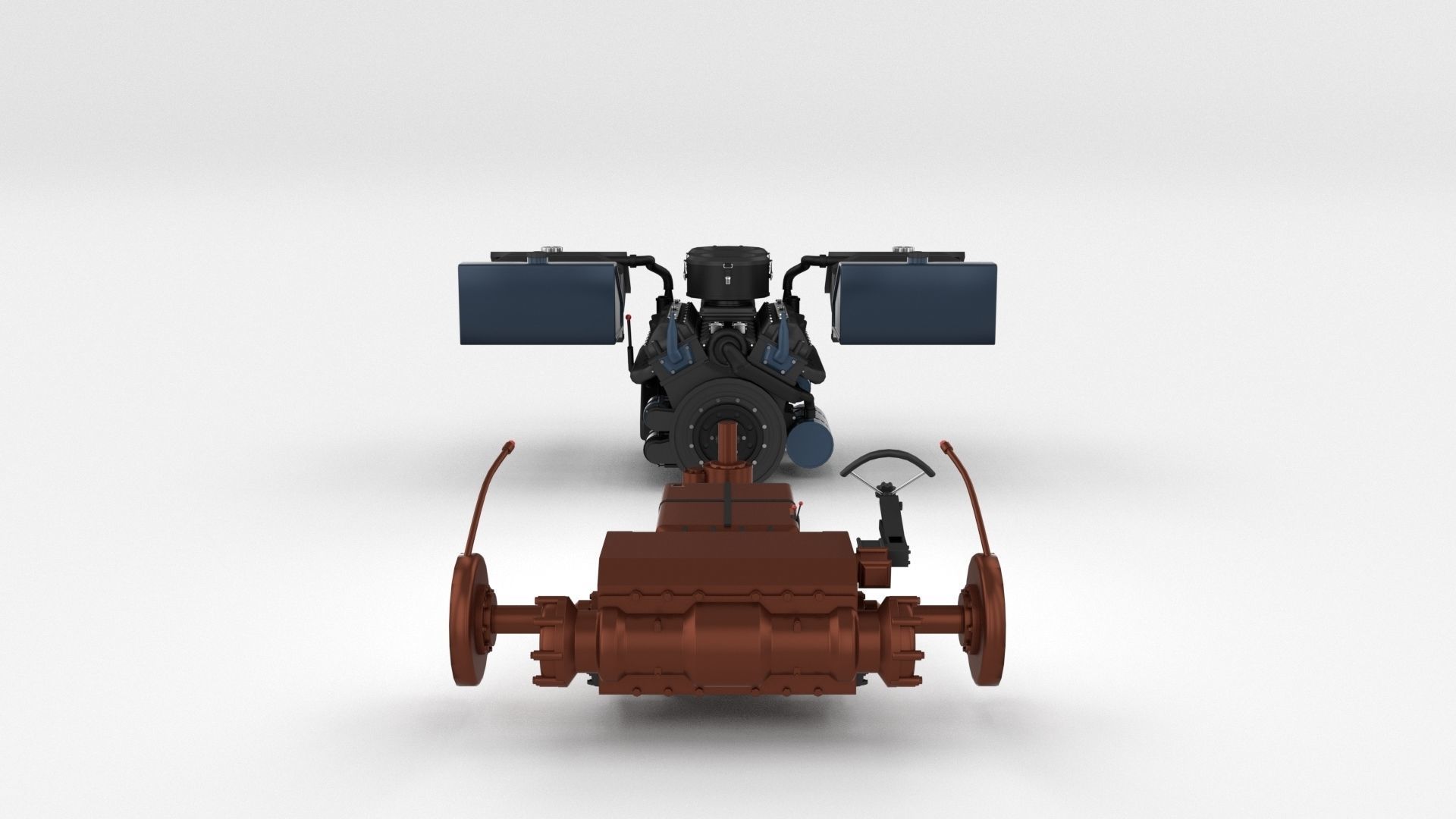 Fully built Panzer Tiger Tank Late 1944 v2 Firing 3D model_83