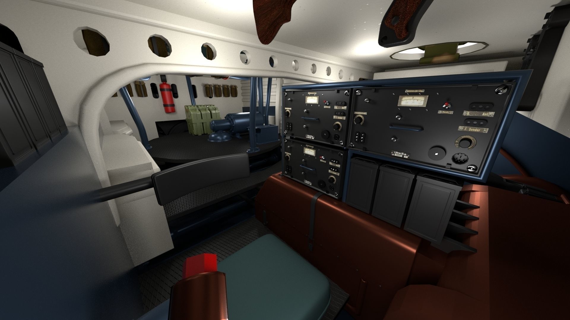 Fully built Panzer Tiger Tank Late 1944 v2 Firing 3D model_10