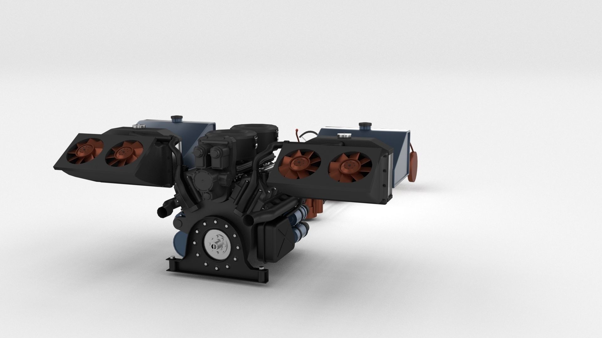 Fully built Panzer Tiger Tank Late 1944 v2 Firing 3D model_76